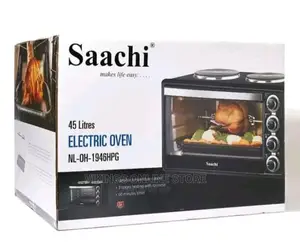 Saachi 45 Litres Electric Oven Cooker With 2 Hot Plates