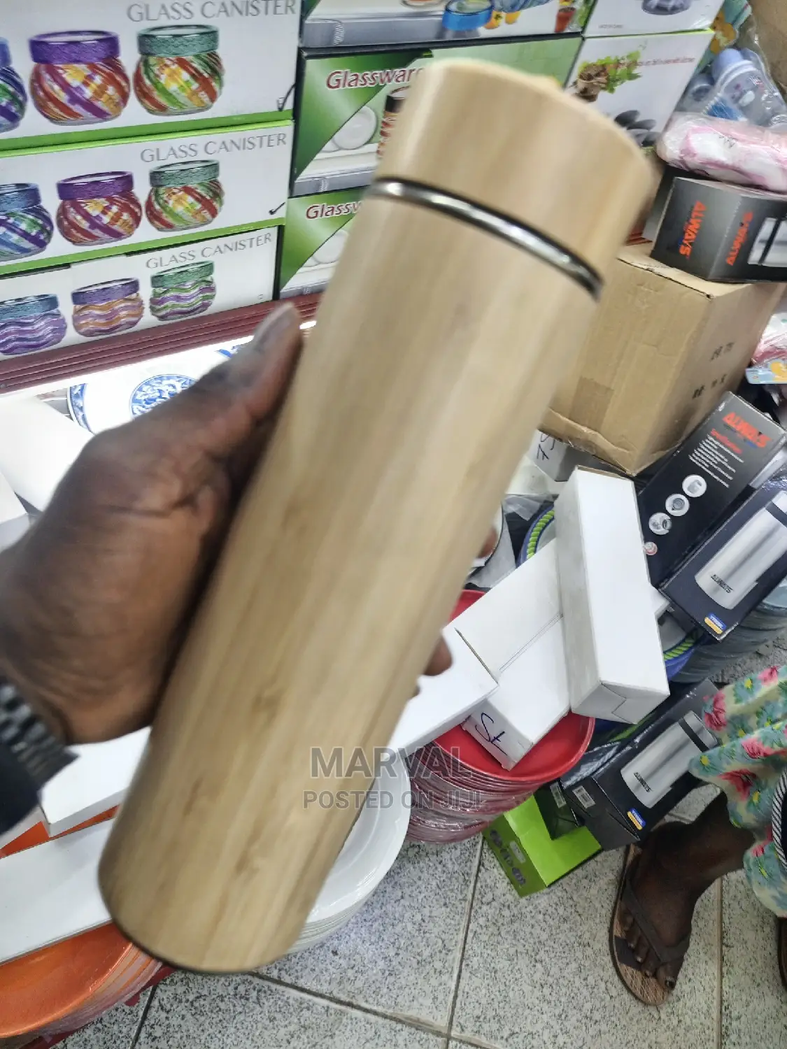 Wooden Design Travel Bottle Flask
