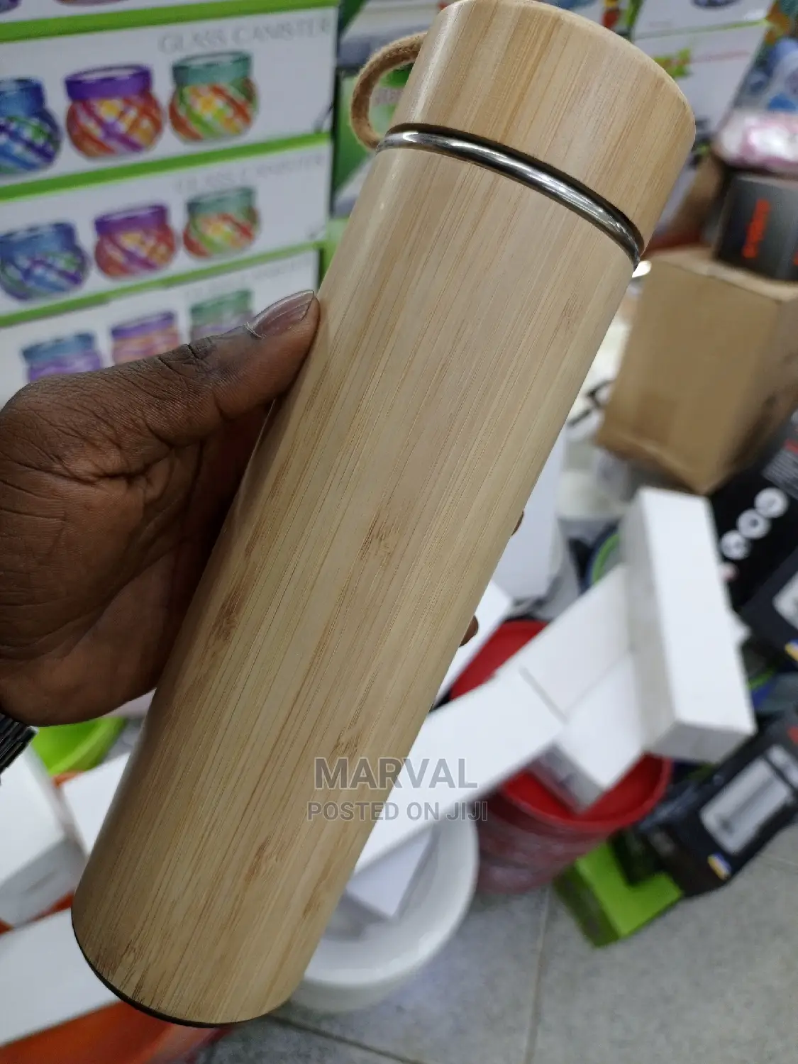 Wooden Design Travel Bottle Flask