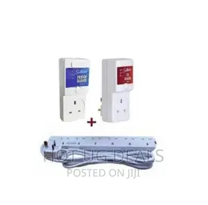 Pack of TV Guard+ Fridge Guard +Extention Cable 6 Ways-White