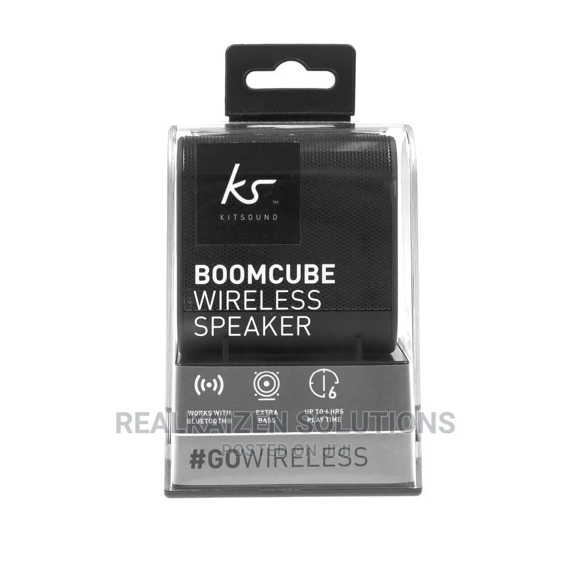 UK KITSOUND Boom Cube Metallic Wireless Bluetooth Speaker