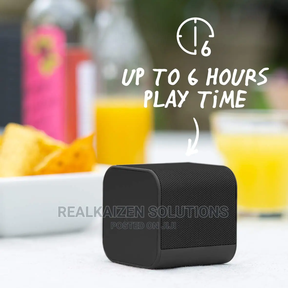 UK KITSOUND Boom Cube Metallic Wireless Bluetooth Speaker