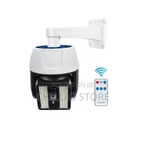 Solar Powered Security Camera Lamp