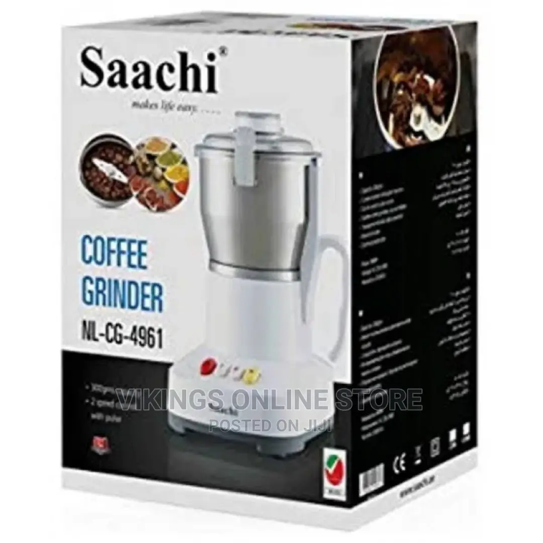 Saachi Coffee/Herbs/Spices Grinder, White 