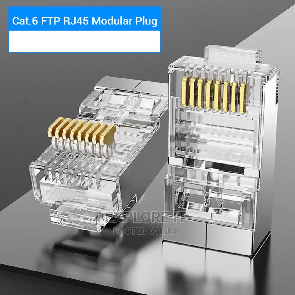 RJ45 Cat6e (FTP)Crystal Head Oxygen-Free Copper 100pcs