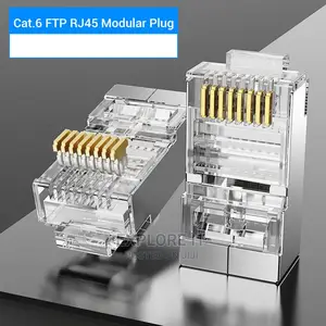 RJ45 Cat6e (FTP)Crystal Head Oxygen-Free Copper 100pcs