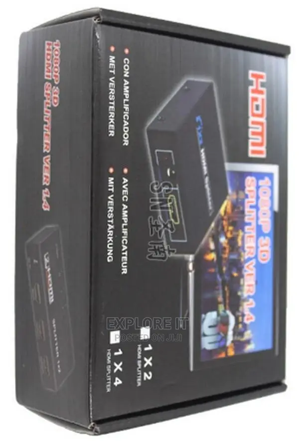 HDMI Splitter 1x4port 1.4V Support1080p