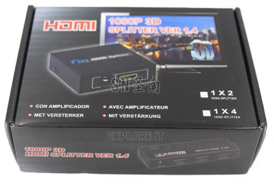HDMI Splitter 1x4port 1.4V Support1080p