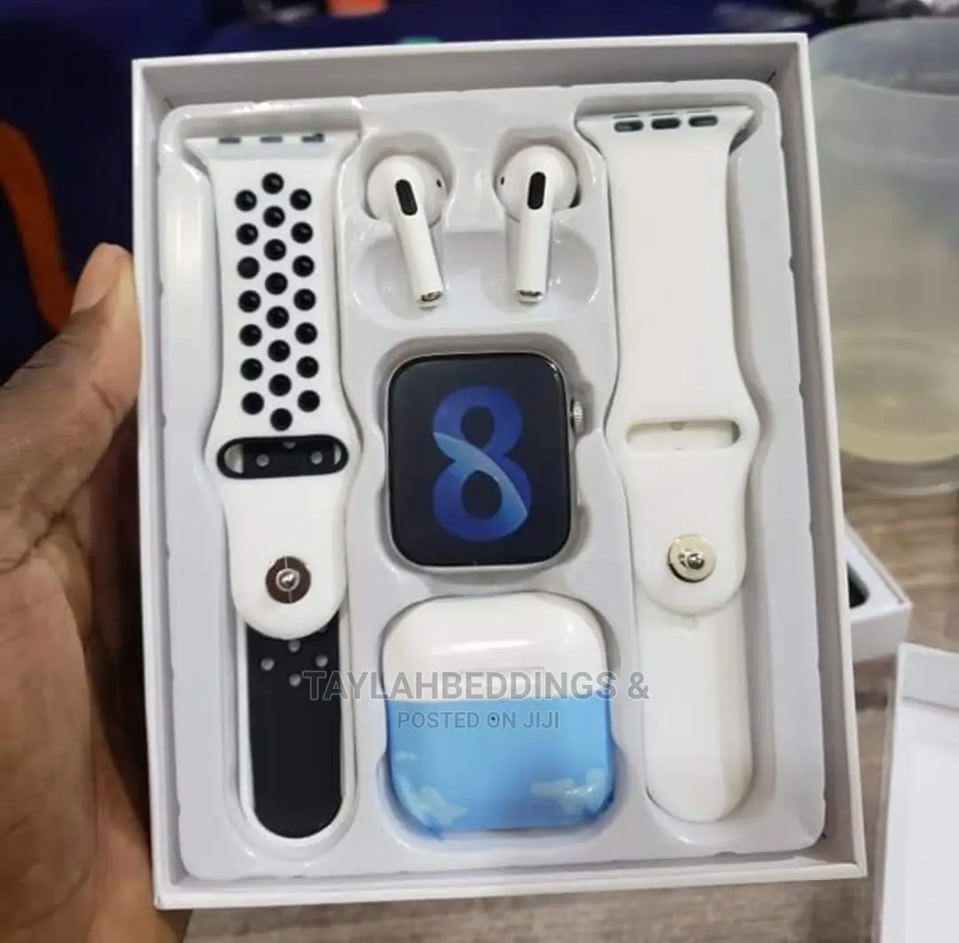 T55 Pro Max Smart Watch Series, 2 Straps, Airpods,