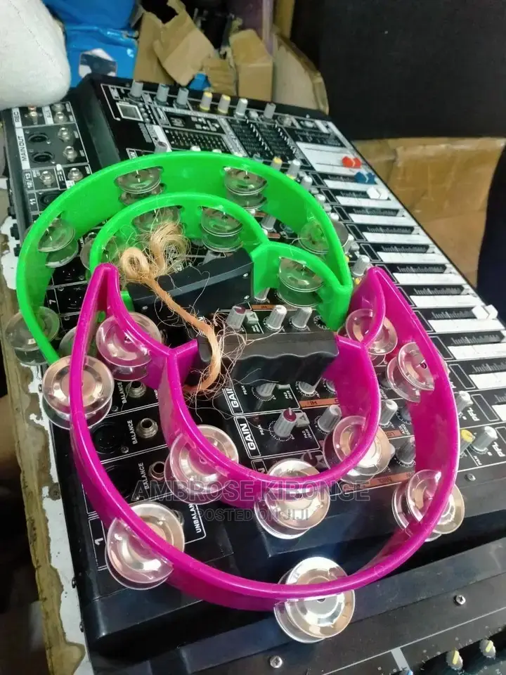 Stainless Steel Percussion Tambourines in Veriety of Colors.