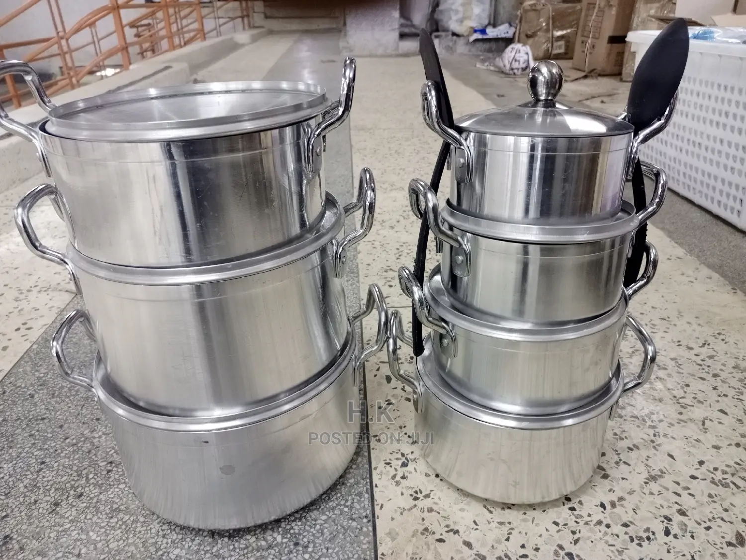 7pc Aluminum Set Pot