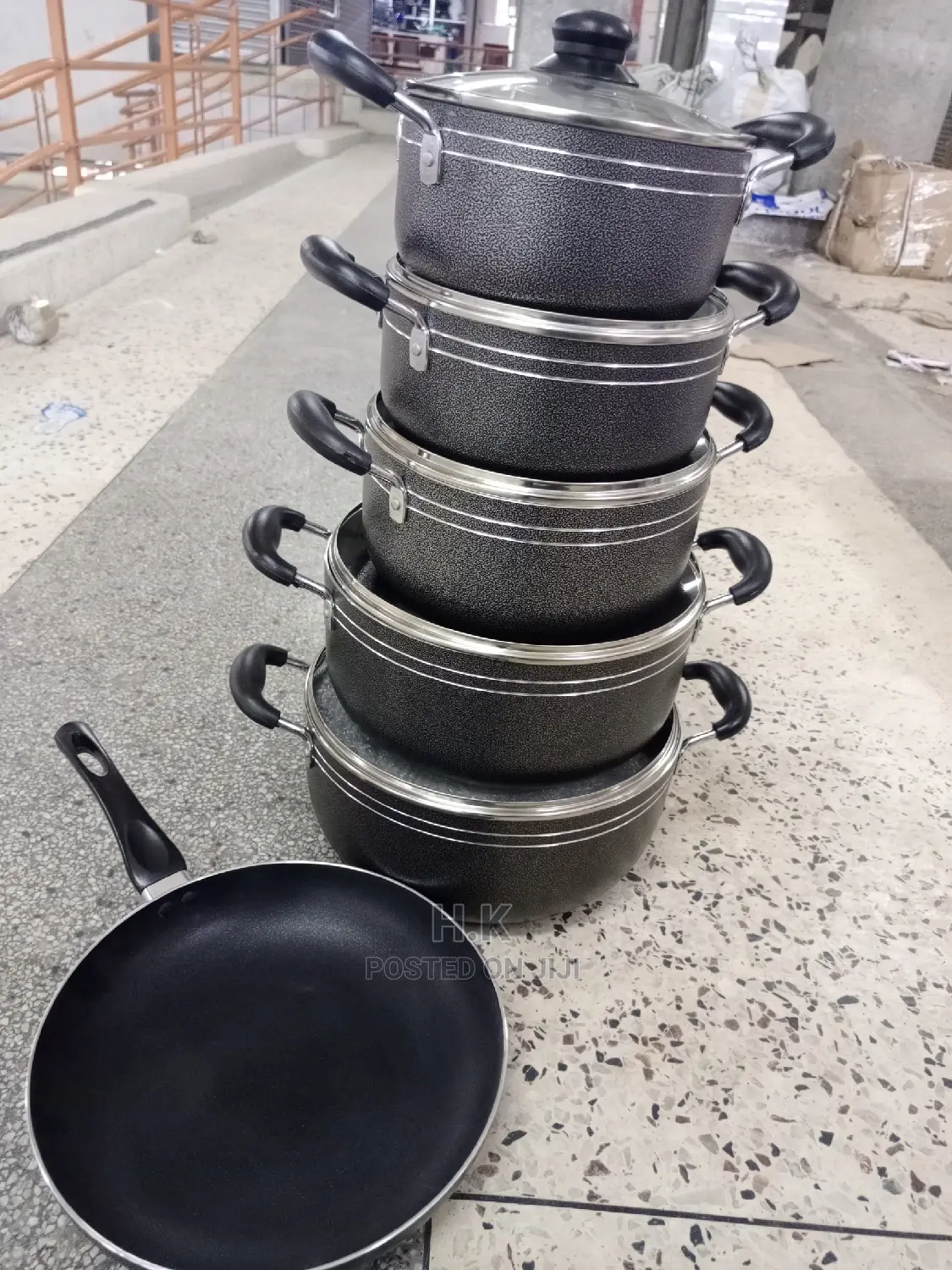 6pc Non Sticky Cooking Pot Set