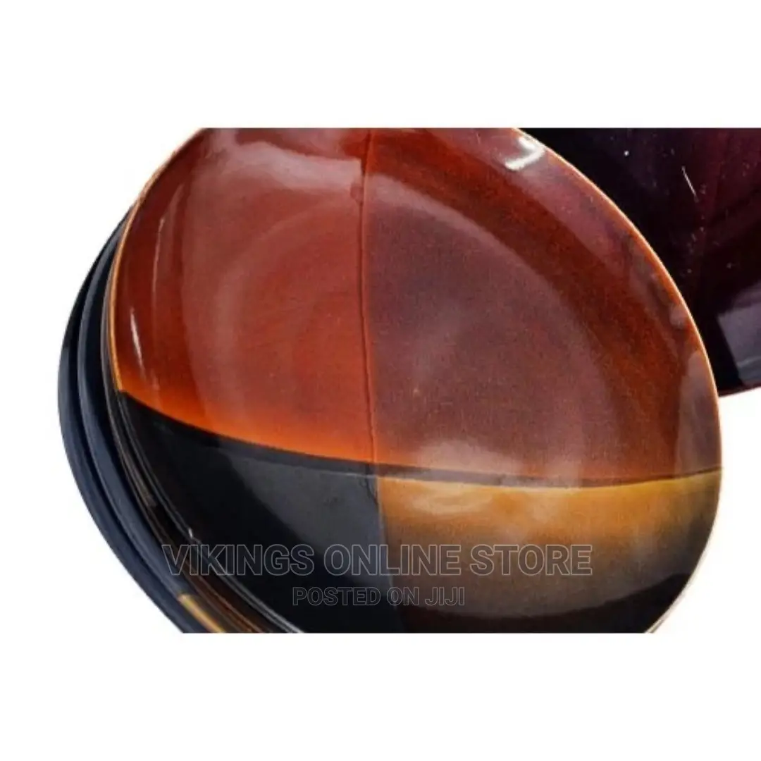 6 Pieces Partial Brown Side Plates – Black