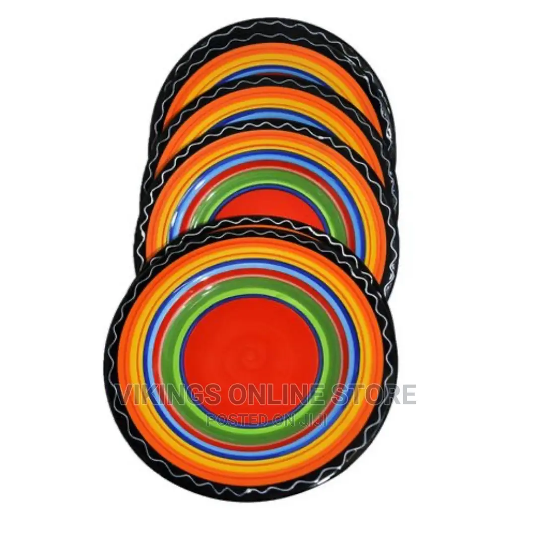 6 Pieces Rain Bow Side Plates – Multicolor