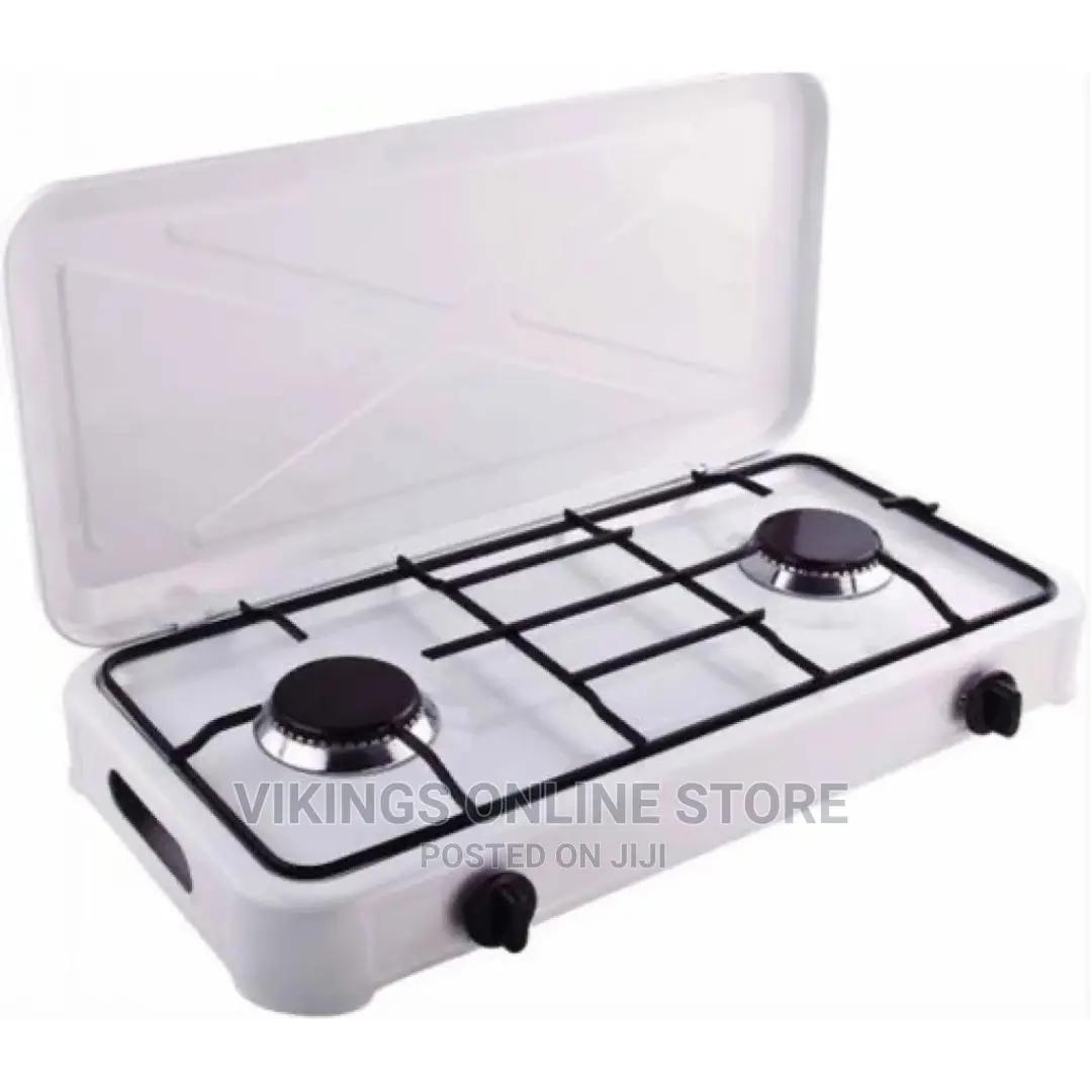 Starlux 2 Burner Gas Cooking Stove – White