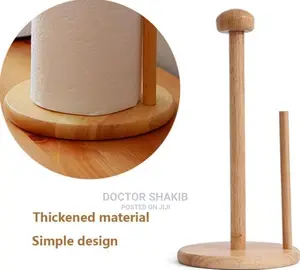 Bamboo Kitchen Tissue Holder/ Toilet Paper Holder