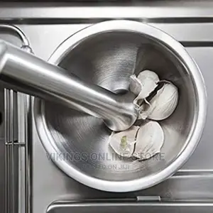 Stainless Steel Mortar and Pestle/Spice Grinder, Silver