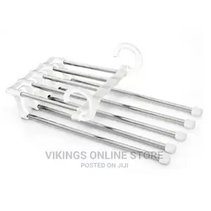 5 In1 Multi-Functional Trousers/Pants Hanger Rack-White