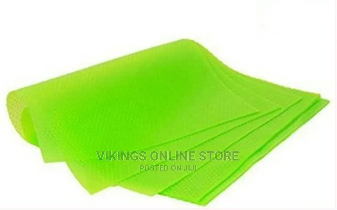 4 Piece Refrigerator Water Proof Liner Mats – Green