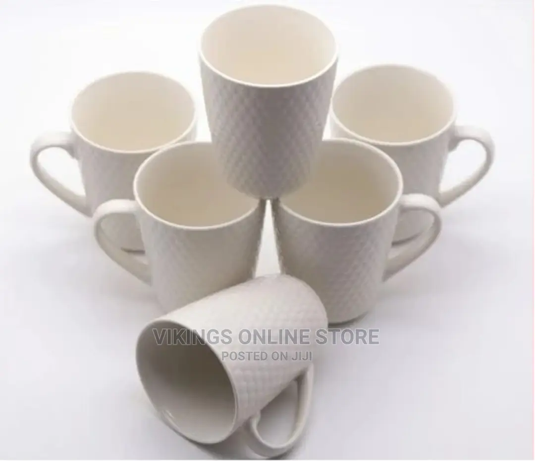 6 Pieces of Mugs/Cups-White