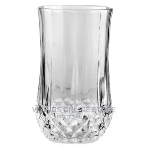 6 Pieces of Diamond Design Juice Glasses – Colorless.