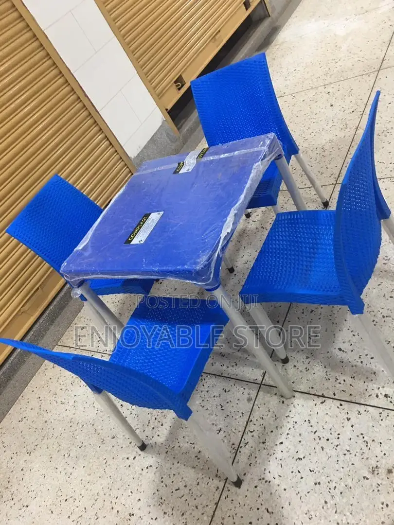 Plastic Chairs and Table Set
