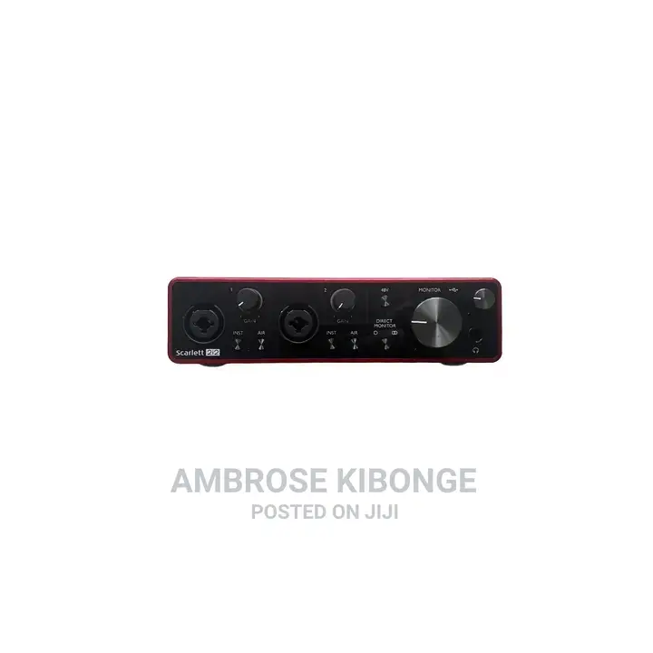 3rd Gen FOCUSRITE Scarlett 2i2 Audio Interface for Studio.
