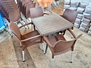 Plastic Chairs and Table