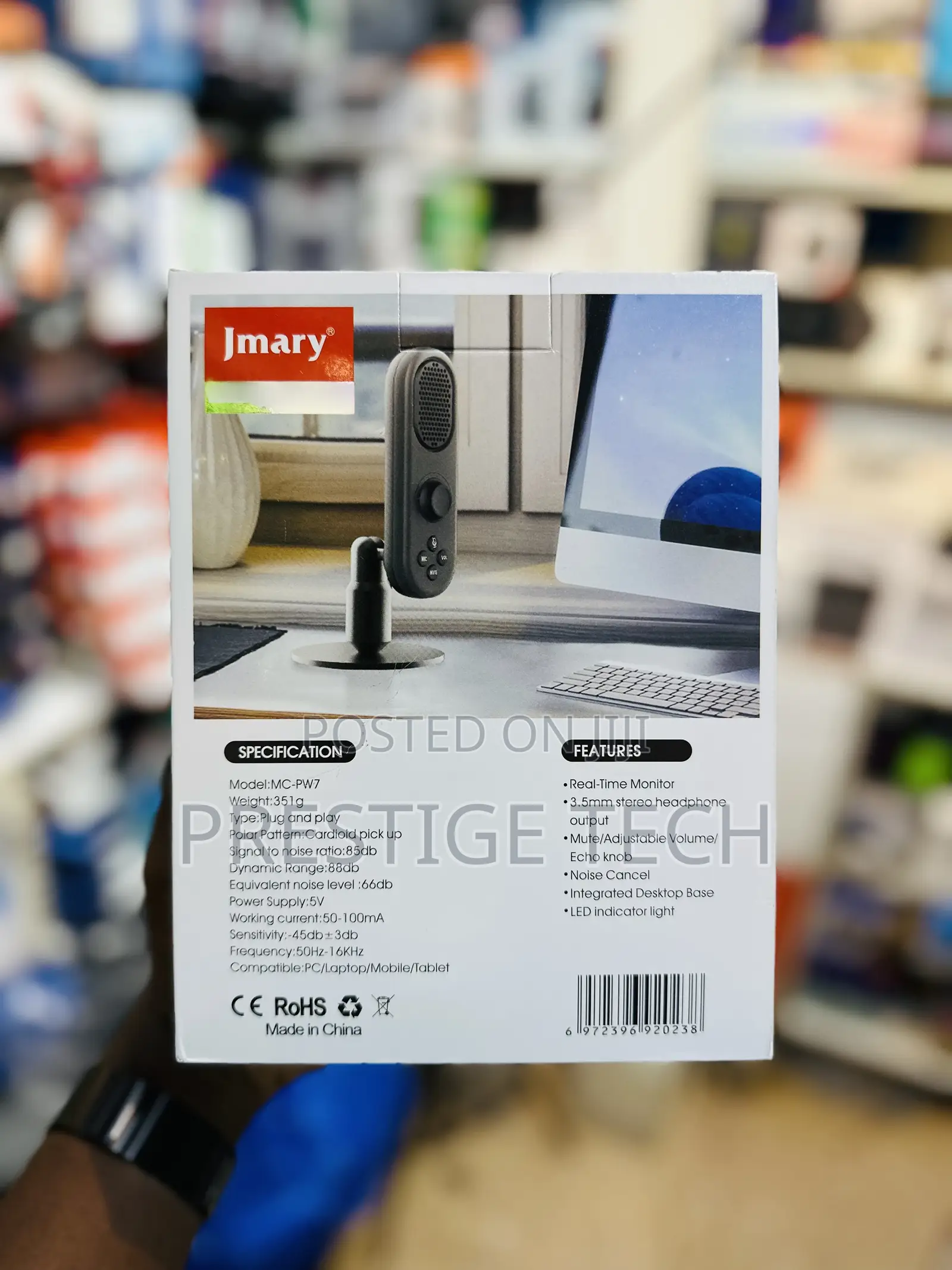 Jmary USB Professional Condenser Microphone (Streaming)