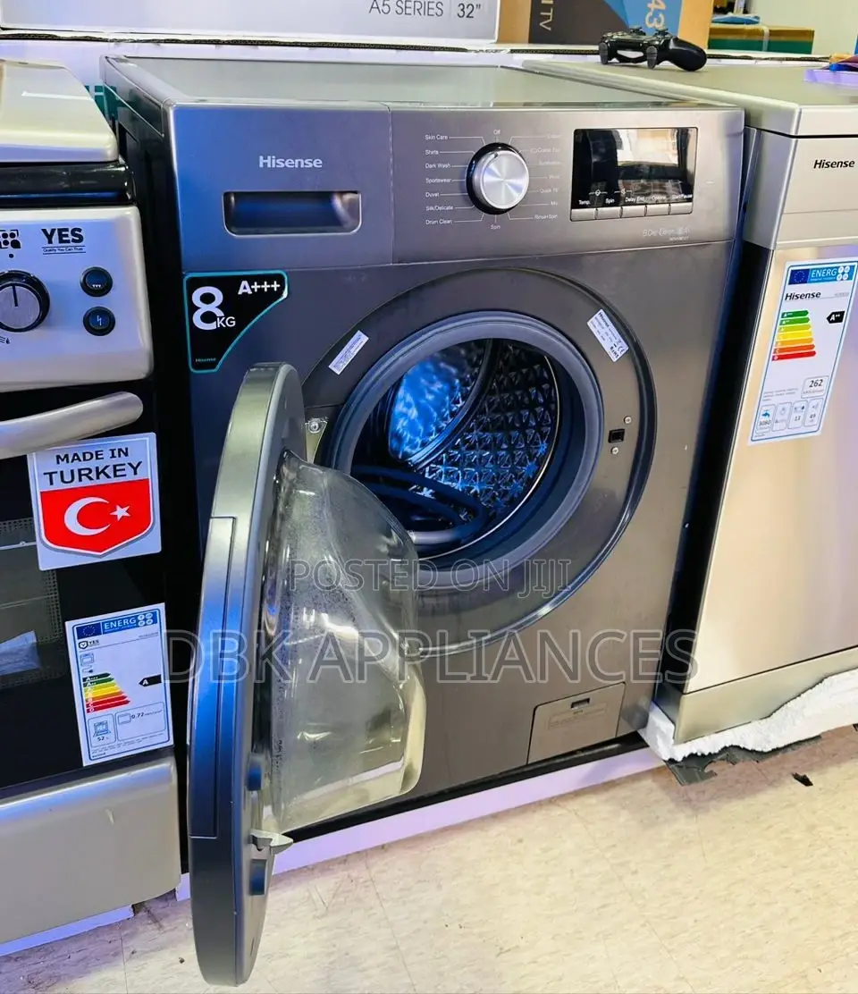 New Hisense 8kgs Front Loader Washing Machine With Warranty