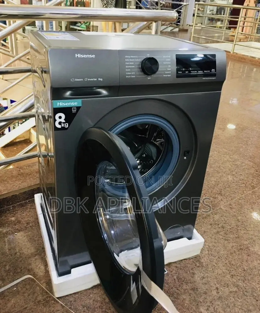 New Hisense 8kgs Front Loader Washing Machine With Warranty