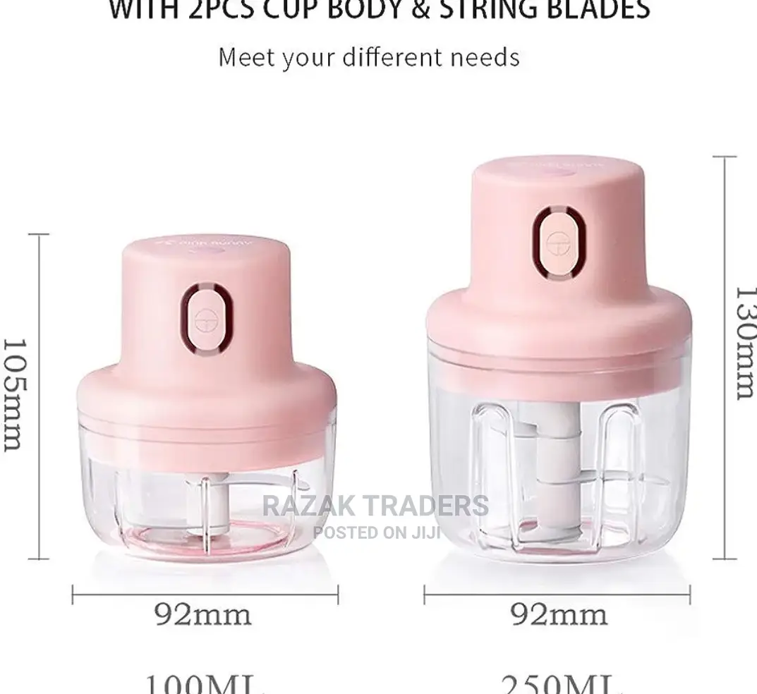 Wireless Electric Mini Garlic Chopper for Pepper, Onions