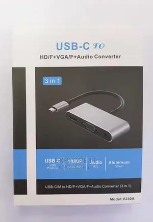 Type-C to Vga+Usb+Pd Cable+Ic