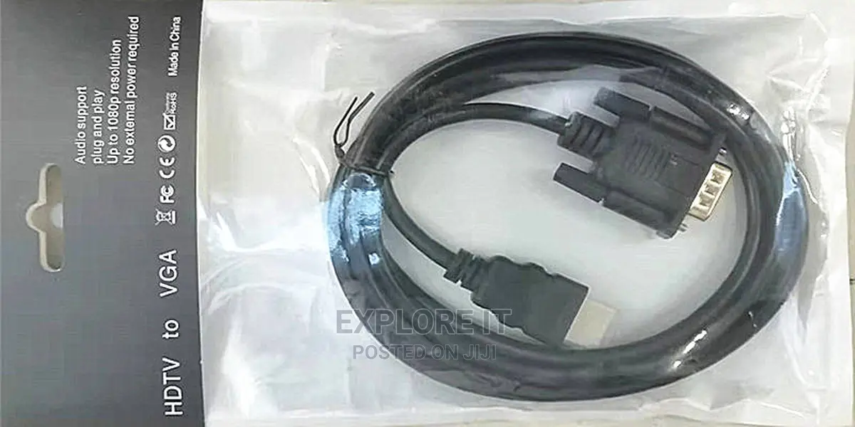 HDMI to VGA Cable +Ic 1.8M