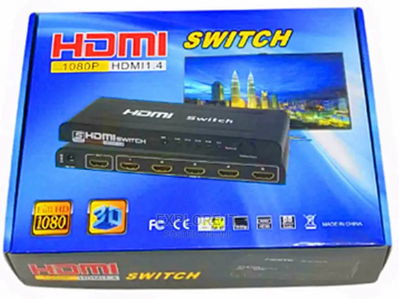 Hdmi KVM 5x1 Manual Switch Carton Packaging