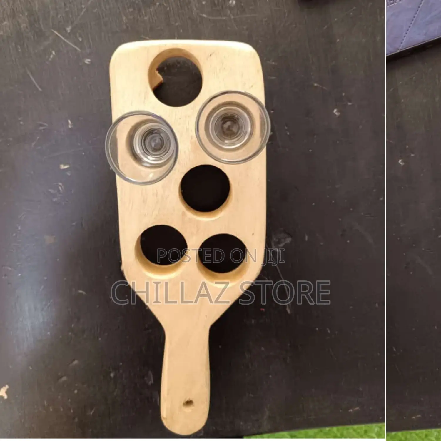 Wooden Glass Holder .