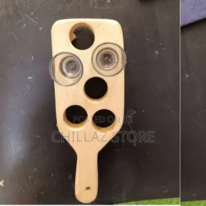 Wooden Glass Holder .