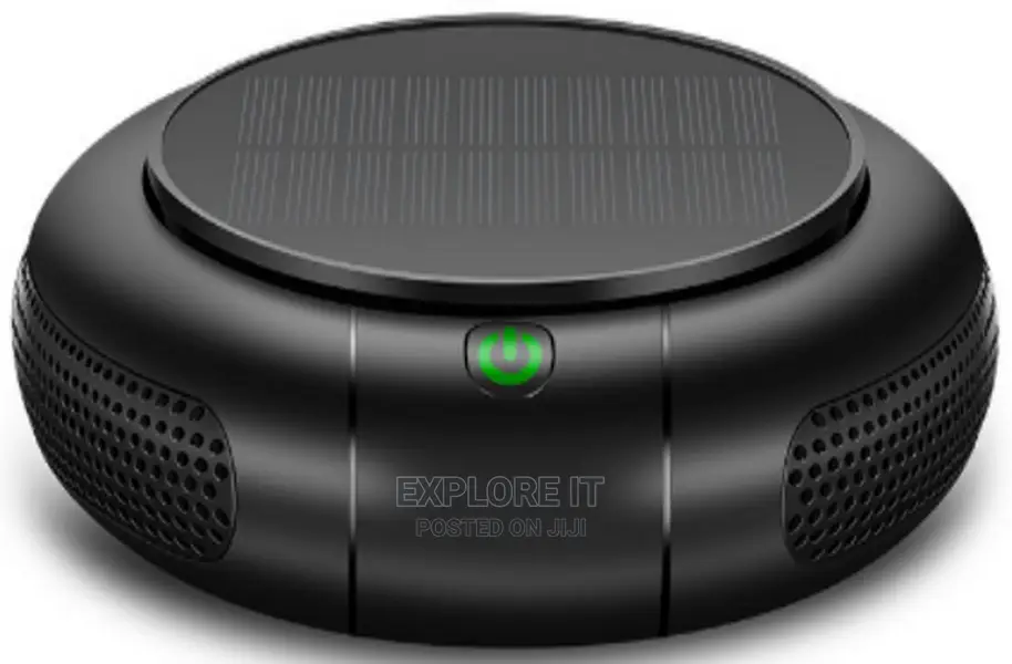Car Negative Ion Air Purifier With Solar Panel 1200mah