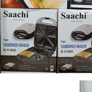 4pcs Slices Saachi Electric Sandwich Maker Toaster, Grill.
