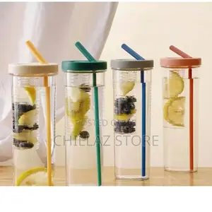 Plastic Water Bottle With Fruit Infuser.