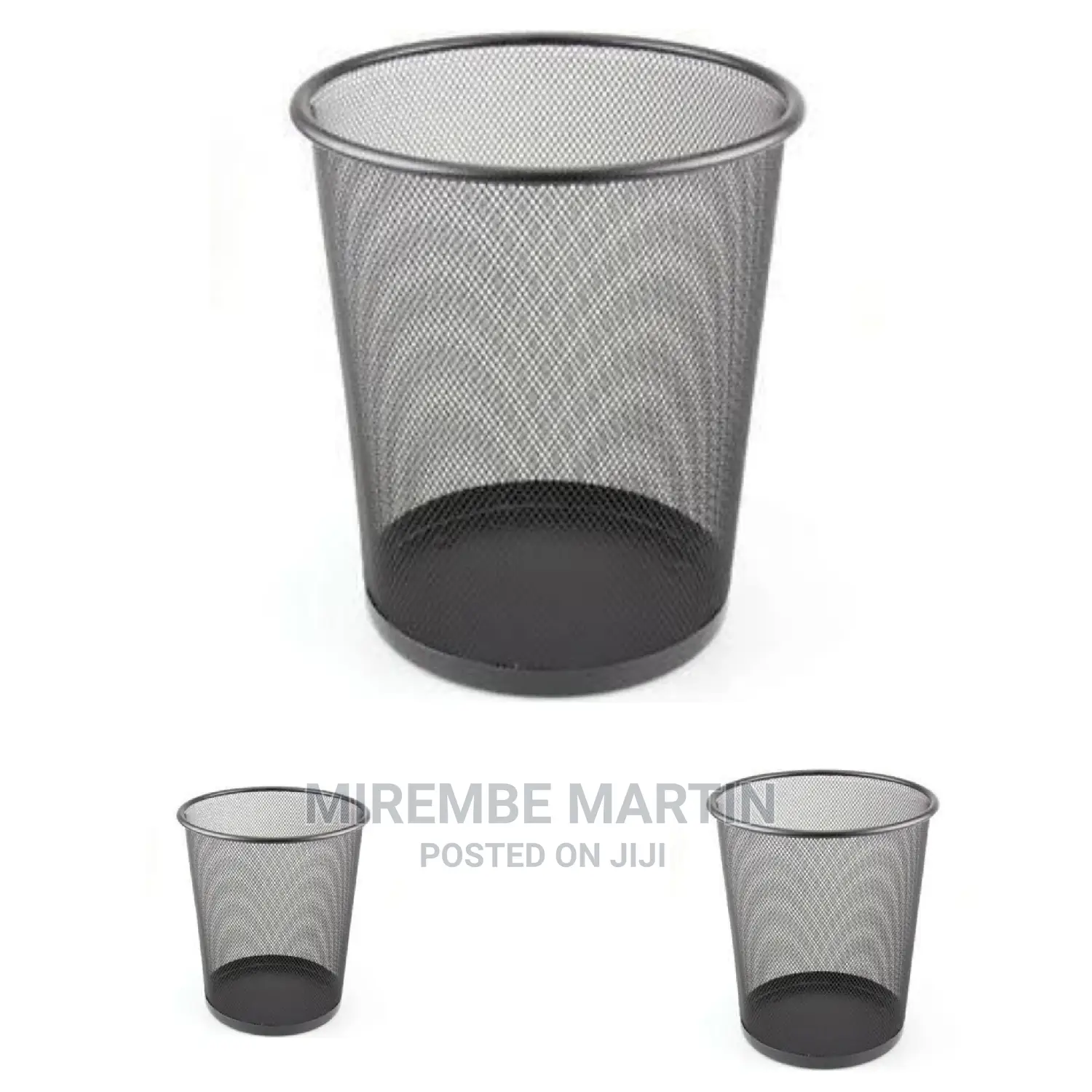 Metallic Office Trash Can