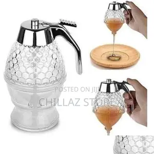 Glass Honey Dispenser.