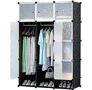 Photo - 3 Column Plastic Wardrobe With Shoe Rack