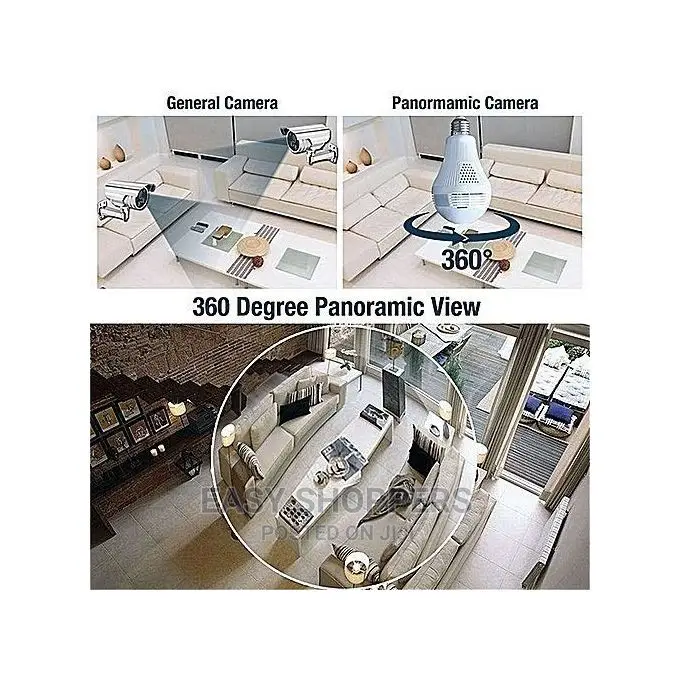 Smart Wifi Wireless Bulb Camera
