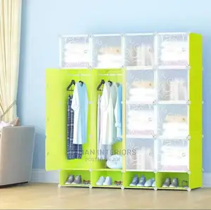 Photo - 4 Column Plastic Wardrobe With Shoerack