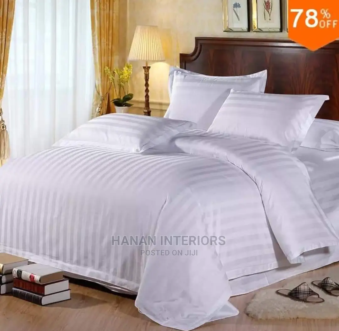 4pcs Set King Size White Duvet