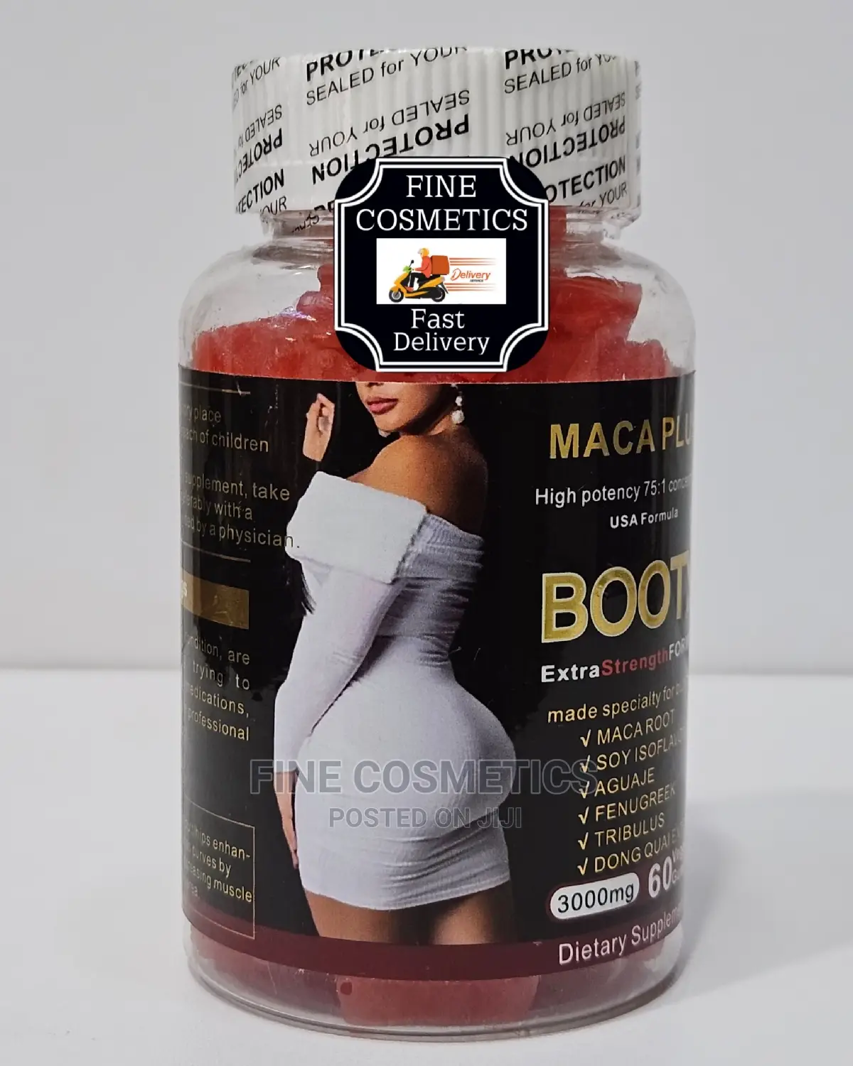 MACA PLUS Hip+Buttock Enlargement Set Of Gumies, Soya+Serum