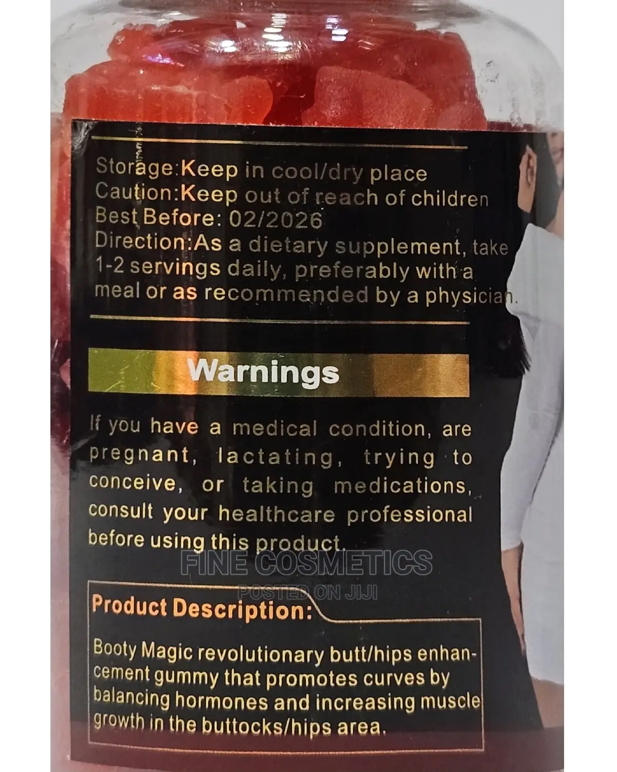 MACA PLUS Hip+Buttock Enlargement Set Of Gumies, Soya+Serum
