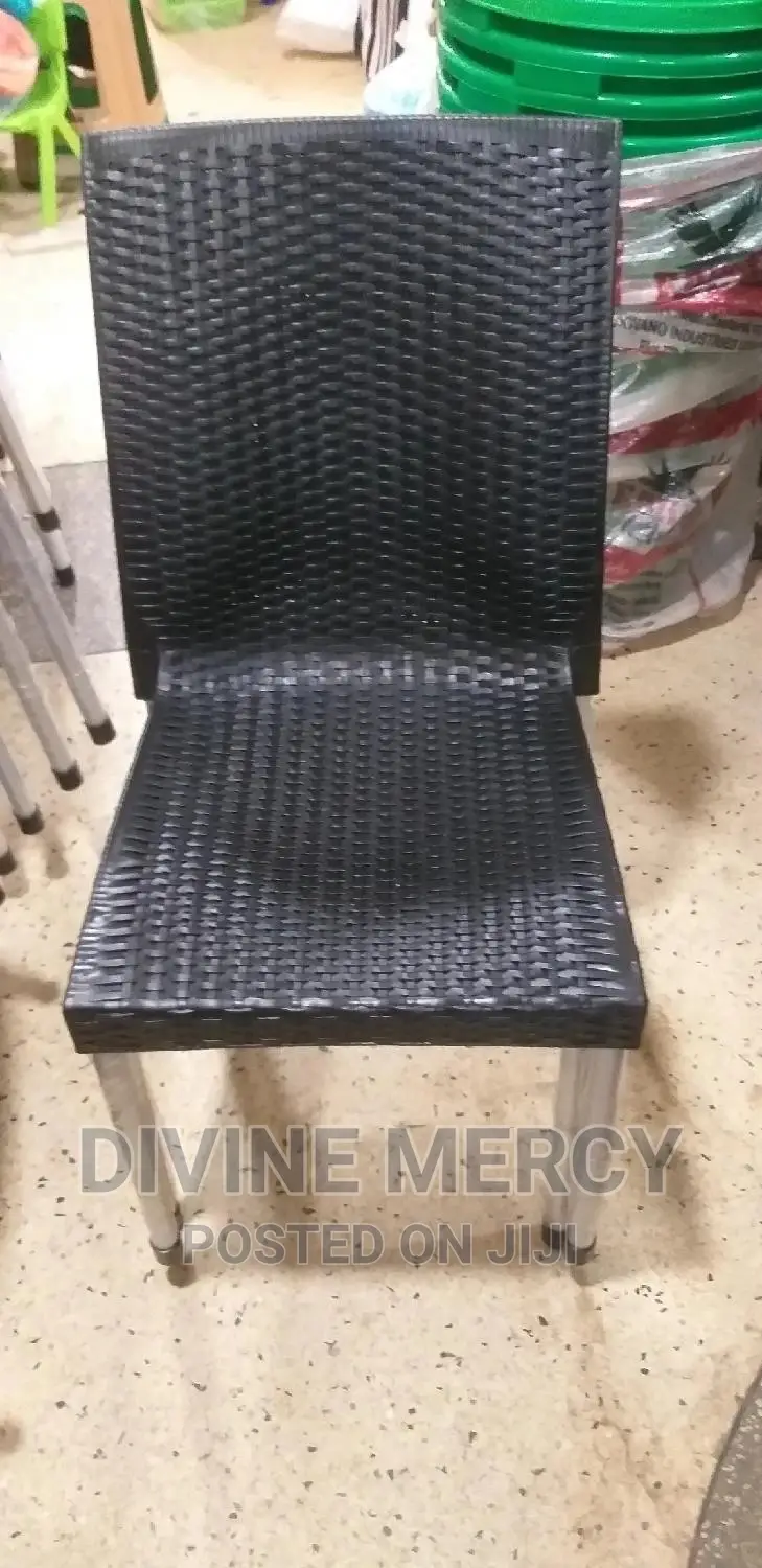 Armless Chair With Steel Legs