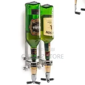2 Bottle Liquor Wine Dispenser Rack.